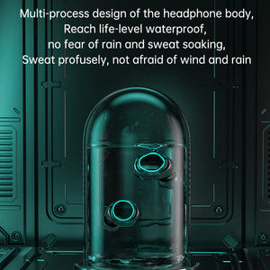 M25 Wireless Sport Earbuds with Noise Cancelling, IPX7 Waterproof, 4 Built-in Microphones, Premium Bass Sound